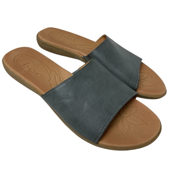 BOC Born Concept Sandals Slides Eternia 9M Blue Faux Leather Casual Beach Summer - Picture 1 of 8